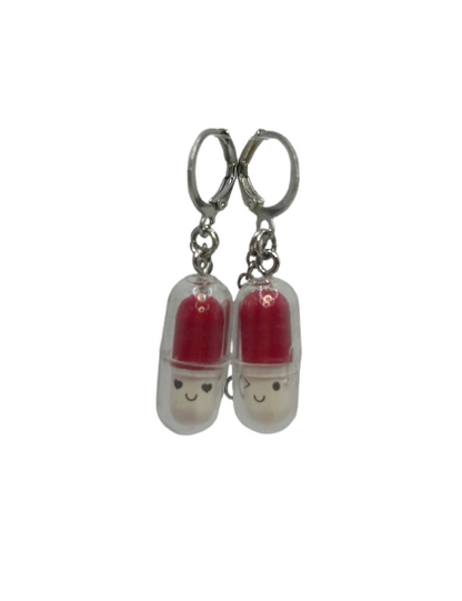 Happy Pill Earplug Earrings