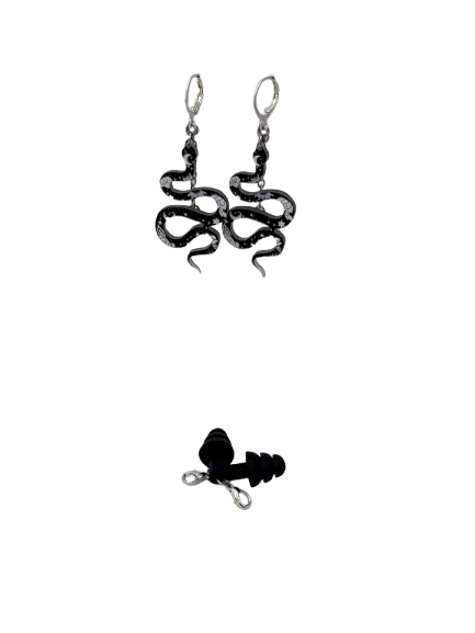 Snake Earplug Earrings